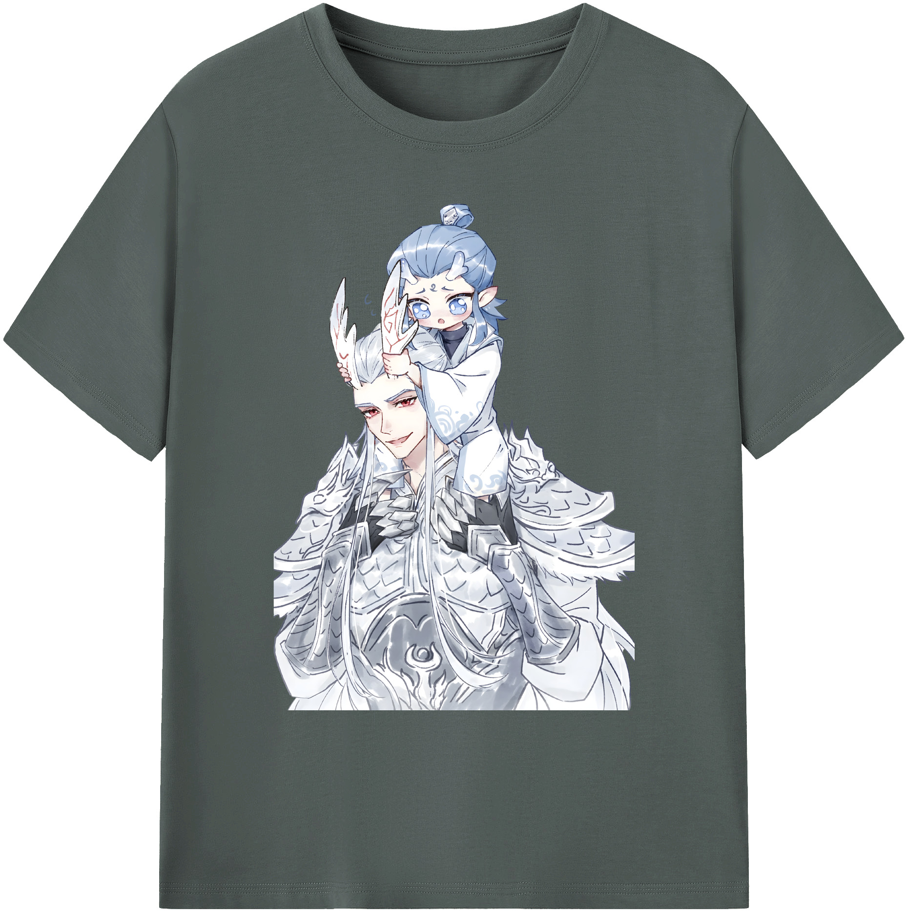 （画像用） Ne Zha 2 ナタ 魔童の大暴れ 綿100％ メンズ半袖Tシャツ｜肌触りやわらか＆通気性